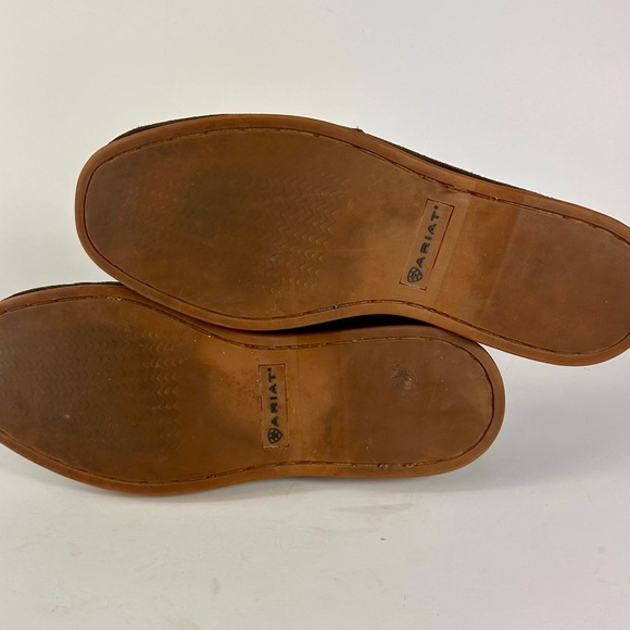 Ariat Women's Size 7B Giraffe Ruby Loafers Boat Shoes Premium Suede and Leather - Picture 8 of 12